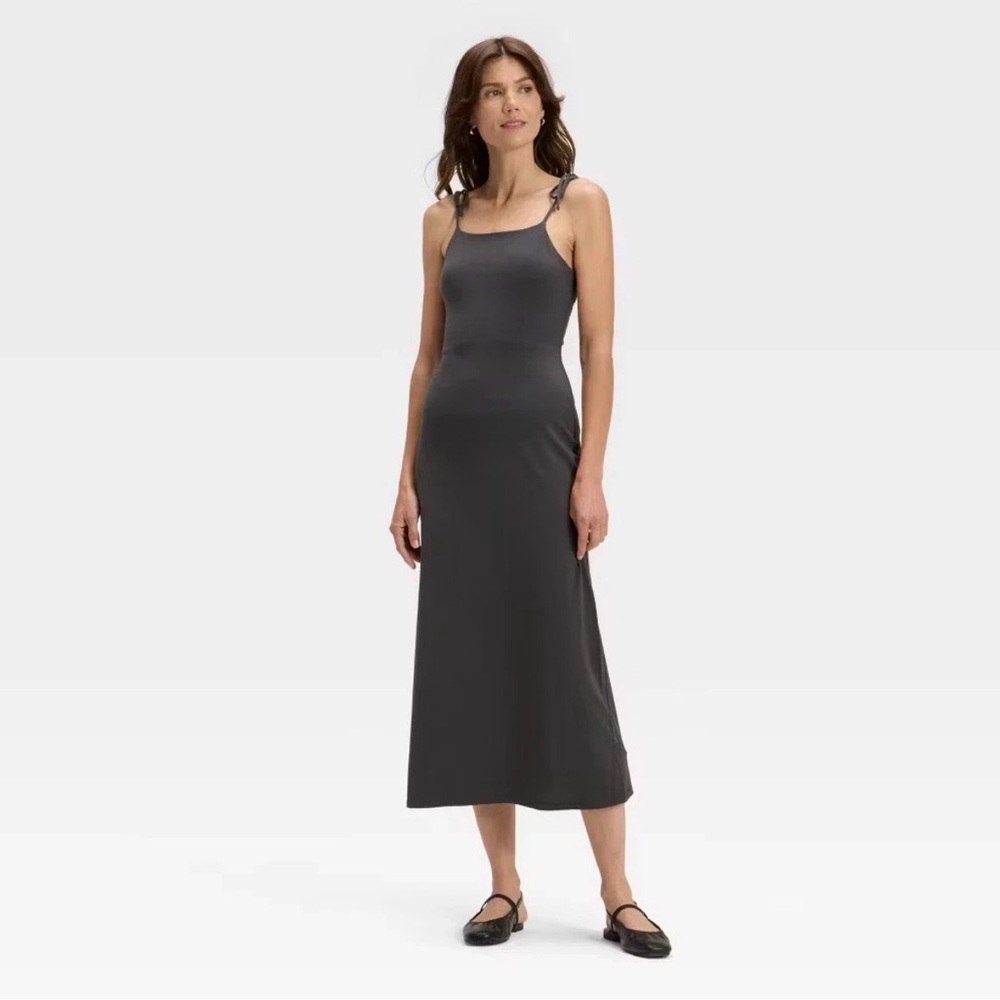 D186 NWT A New Day Women’s Tie Strap Open Back Sleeveless Midi Dress - Size: XS